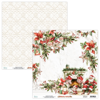 WYSYŁKA PO 17 LIPCA 2025 - PÓŁ ZESTAWU DUŻEGO 30,5 CM X 30,5 CM - HOLLY JOLLY