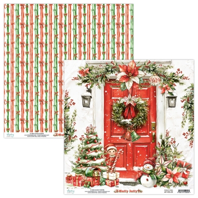 WYSYŁKA PO 17 LIPCA 2025 - PÓŁ ZESTAWU DUŻEGO 30,5 CM X 30,5 CM - HOLLY JOLLY