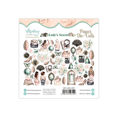 WYSYŁKA PO 15 STYCZNIA 2025 - PAPIEROWE ELEMENTY - wycięte - LADY'S SECRET