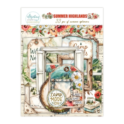 WYSYŁKA PO 25 KWIETNIA 2026 - SUMMER HIGHLANDS - PAPIEROWE KOPERTY I TAGI - wycięte -