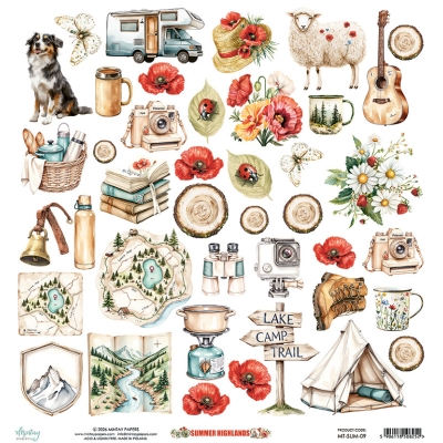 WYSYŁKA PO 25 KWIETNIA 2026 - SUMMER HIGHLANDS - ARKUSZ DO WYCIĘCIA