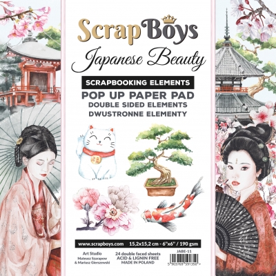 POP UP - zestaw wycinanek dwustronnych - Japanese Beauty