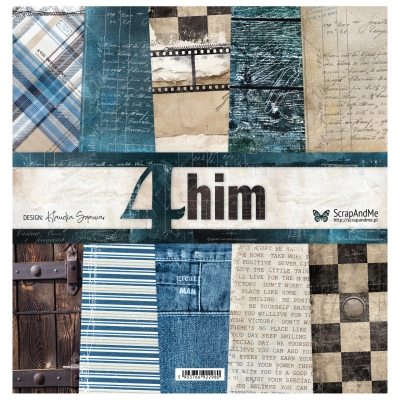 4 HIM ZESTAW PAPIERÓW - 30x30 cm - SCRAPANDME