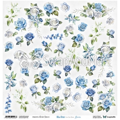 BLUE Roses - Flowers - ScrapAndMe