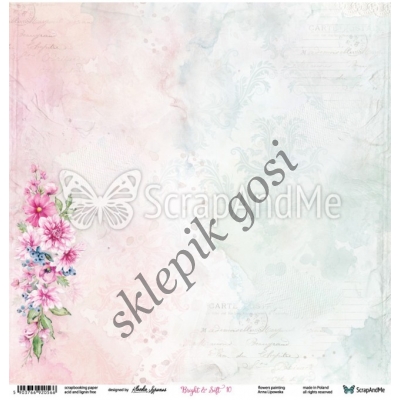 Dwustronny papier do scrapbookingu - ScrapAndMe - BRIGHT AND SOFT 09/10