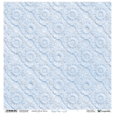 LOVELY DAY IN BLUE - KARTA 1/2 - 30x30 cm - SCRAPANDME
