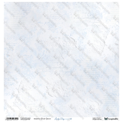 LOVELY DAY IN BLUE - KARTA 7/8 - 30x30 cm - SCRAPANDME