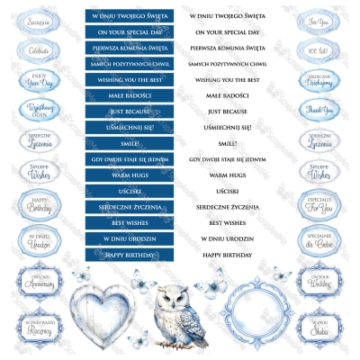 LOVELY DAY IN BLUE - ZESTAW PAPIERÓW - 30x30 cm - SCRAPANDME