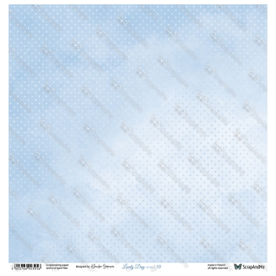 LOVELY DAY IN BLUE - KARTA 9/10 - 30x30 cm - SCRAPANDME