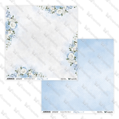 LOVELY DAY IN BLUE - KARTA 9/10 - 30x30 cm - SCRAPANDME