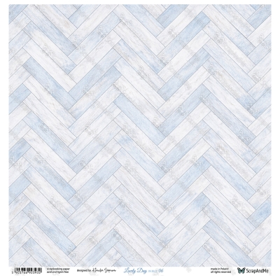 LOVELY DAY IN BLUE - KARTA 5/6 - 30x30 cm - SCRAPANDME