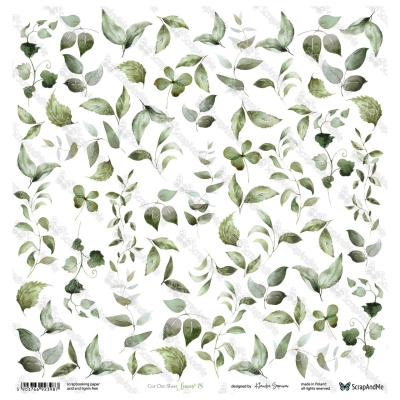 LEAVES 18 - 30x30 cm - SCRAPANDME