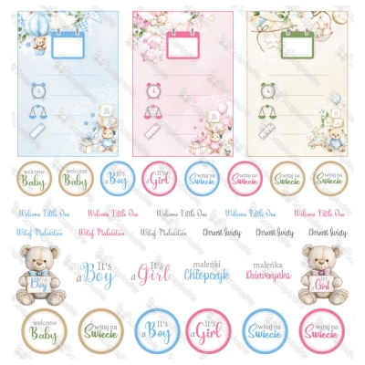 OH, BABY - OKŁADKA - 30x30 cm - SCRAPANDME