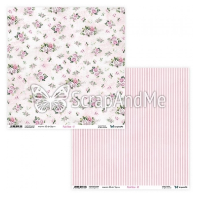 Zestaw papierów PINK ROSES 30x30 cm - SCRAPANDME