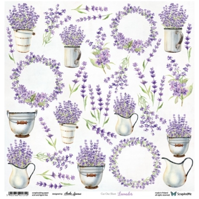 Lavender Flowers - SCRAPANDME