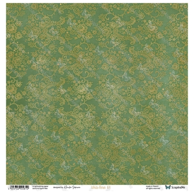 WHITE ROSES KARTA 03/04 - 30x30 cm - SCRAPANDME