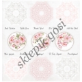 Zestaw papierów do scrapbookingu - ScrapAndMe - ROSY DAYS