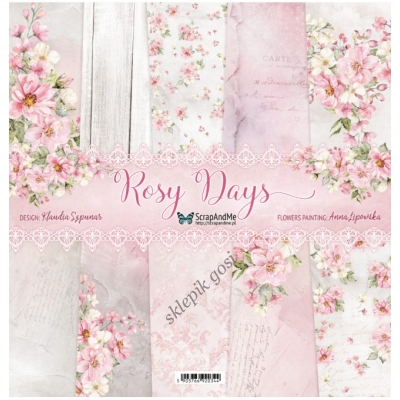 Zestaw papierów do scrapbookingu - ScrapAndMe - ROSY DAYS