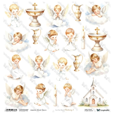 SIMPLE STORY 4 - CHRISTENING 3 - 30x30 cm - SCRAPANDME