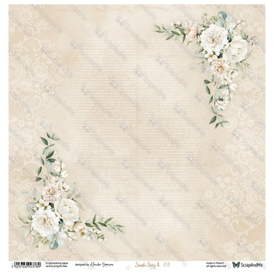 SIMPLE STORY 4 - ZESTAW PAPIERÓW - 30x30 cm - SCRAPANDME