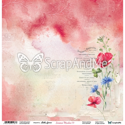 Zestaw papierów Summer Meadow , 30x30 cm (5szt.) - SCRAPANDME