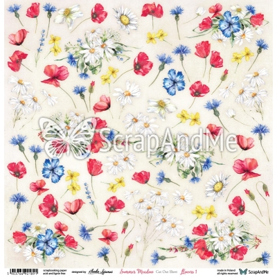 Summer Meadow Flowers 1 - ScrapAndMe