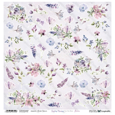SUNDAY MORNING - FLOWERS - 30x30 cm - SCRAPANDME