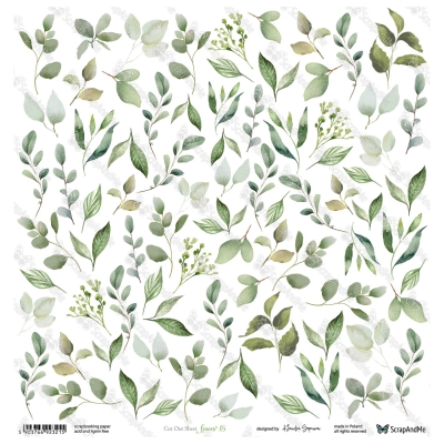 LEAVES 15 - 30x30 cm - SCRAPANDME