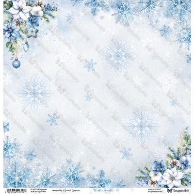WINTER SPARKLE 09/10 - 30x30 cm - SCRAPANDME