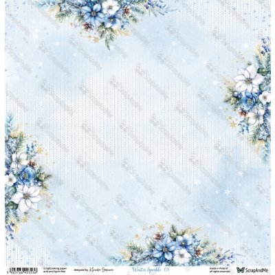 WINTER SPARKLE 03/04 - 30x30 cm - SCRAPANDME