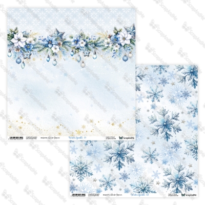 WINTER SPARKLE 01/02 - 30x30 cm - SCRAPANDME