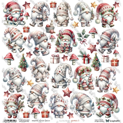 GNOMES 05 - 30x30 cm - SCRAPANDME