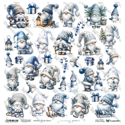 GNOMES 06 - 30x30 cm - SCRAPANDME