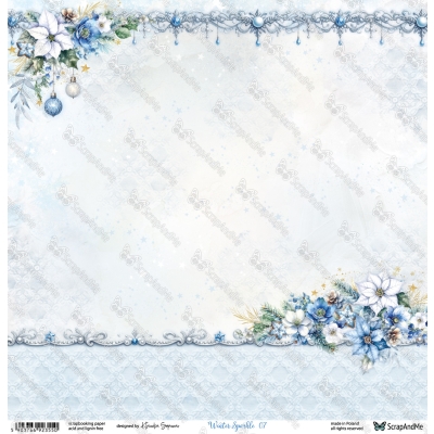 WINTER SPARKLE 07/08 - 30x30 cm - SCRAPANDME