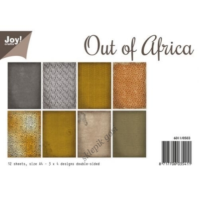 PAPIERY ZESTAW - Joy - A4 - OUT OF AFRICA