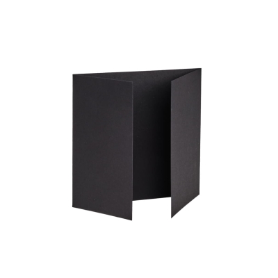 Baza do kartki z podwójną listewką - czarna - 14x14