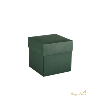 Pudełko exploding box - ciemno zielony - 10x10x10