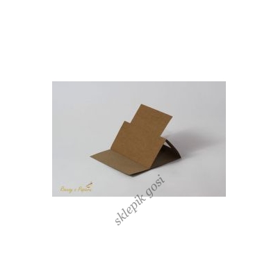 Baza sztalugowa kwadratowa - kraft - 14x14​​​​​​​ - Rzeczy z papieru
