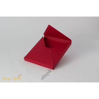 Pudełko/koperta 3D - czerwona - 15x15x1,5