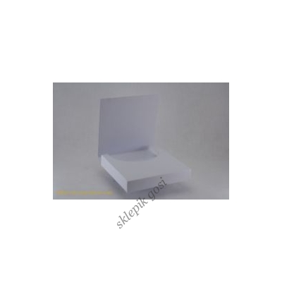 Czekoladownik mini kwadratowy - biały - 10x10x1,8