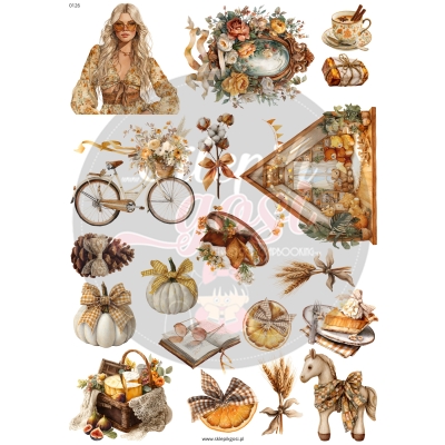 ARKUSZ A4 - NR 0126 - COZY AUTUMN