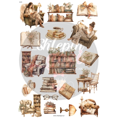 ARKUSZ A4 - NR 0235 - KSIĄŻKI