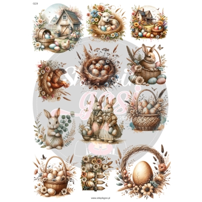 ARKUSZ A4 - NR 0229 - WIELKANOC 4