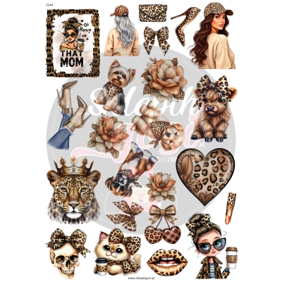 ARKUSZ A4 - NR 0244 - PANTERKA