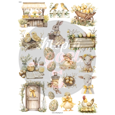ARKUSZ A4 - NR 0262 - WIELKANOC 17