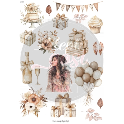 ARKUSZ A4 - NR 0025 - SERIA BOHO