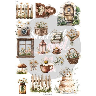 ARKUSZ A4 - NR 0278 - STOKROTKI