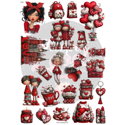 ARKUSZ A4 - NR 0248 - WALENTYNKI 9