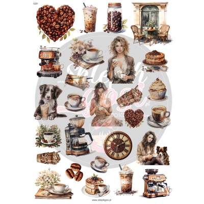 ARKUSZ A4 - NR 0281 - KAWA