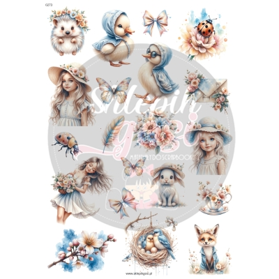 ARKUSZ A4 - NR 0273 - WIOSNA